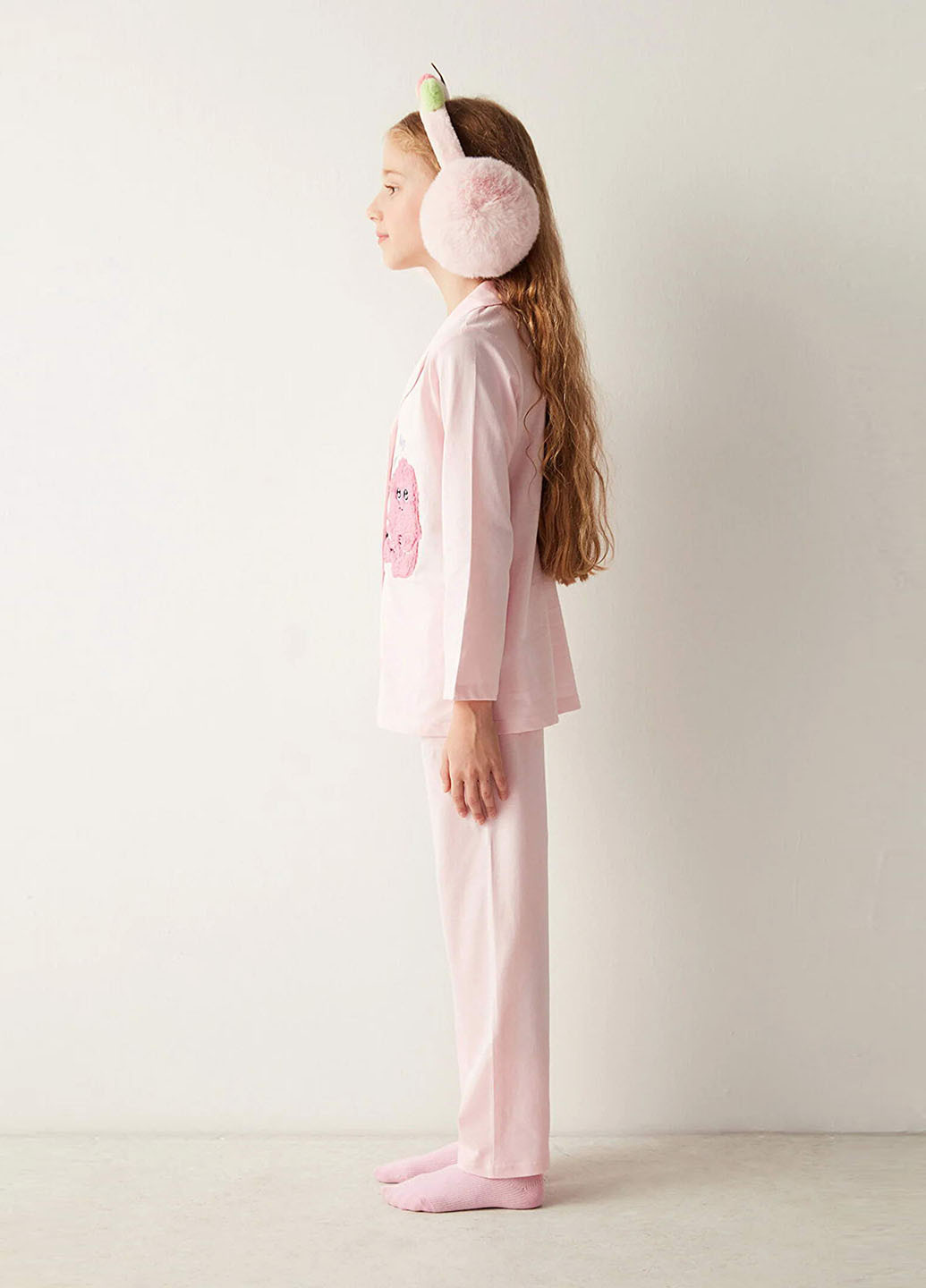 Светло-розовая всесезон пижама (рубашка, брюки) рубашка + брюки Penti