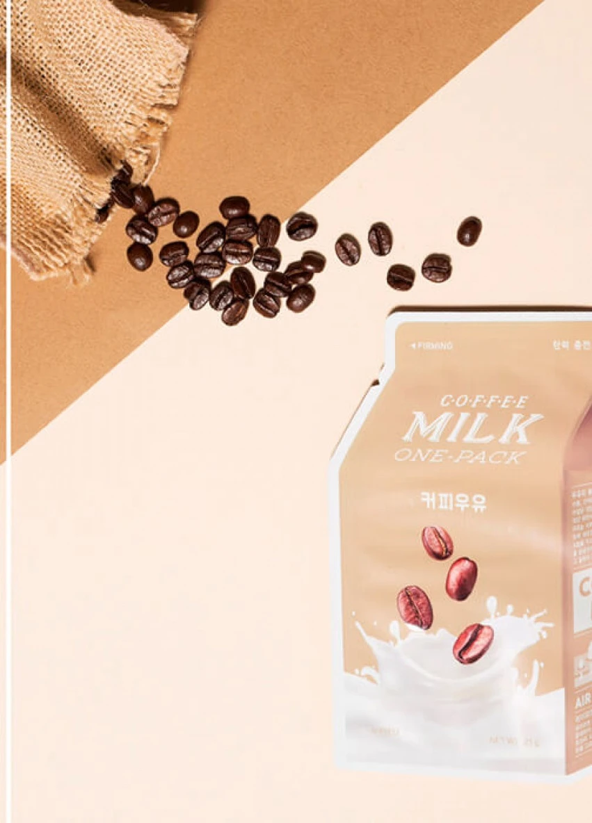 Тканинна маска з молочними протеїнами і екстрактом кави Coffee Milk One-Pack A'pieu (248204701)
