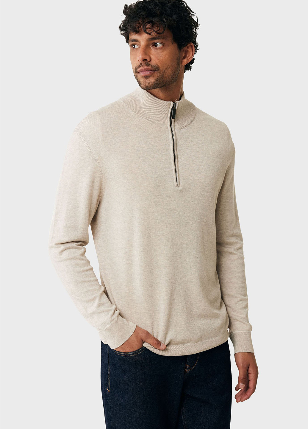 Бежевий зимовий светр Mexx