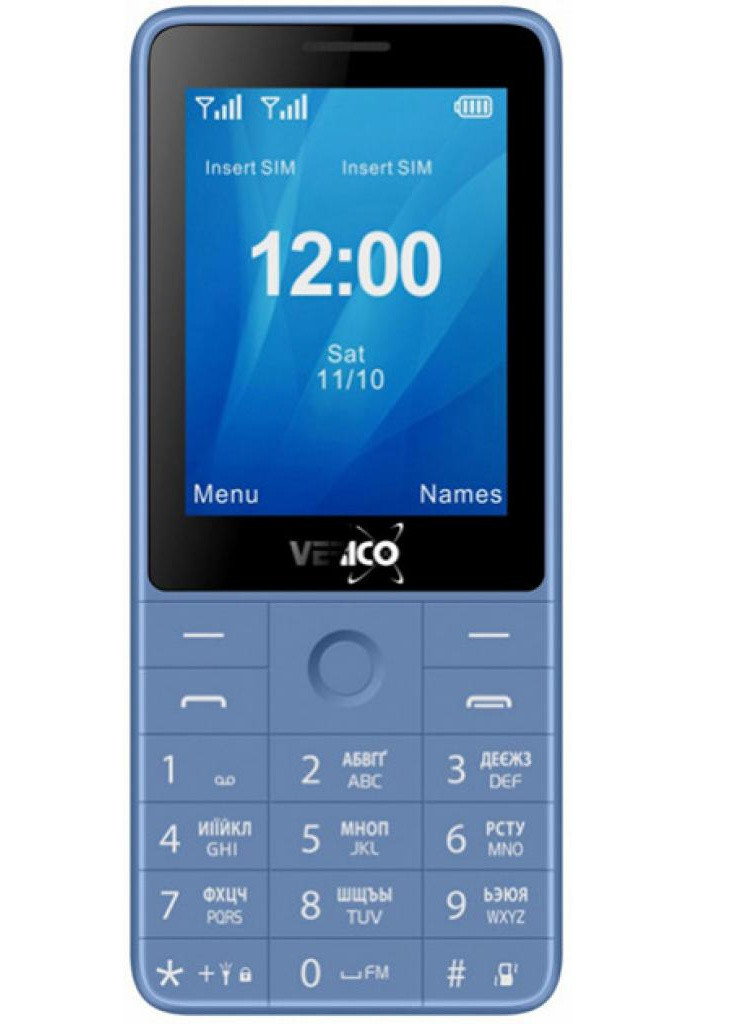 Мобільний телефон (4713095606755) Verico qin s282 blue (250109383)