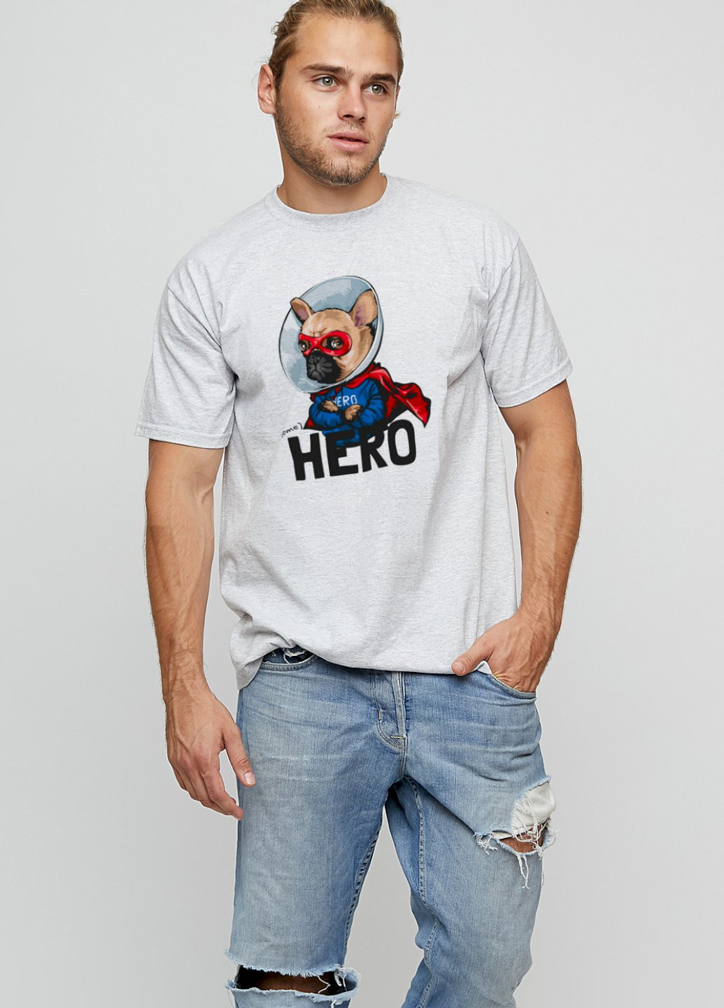 Сіра футболка чоловіча basic YAPPI