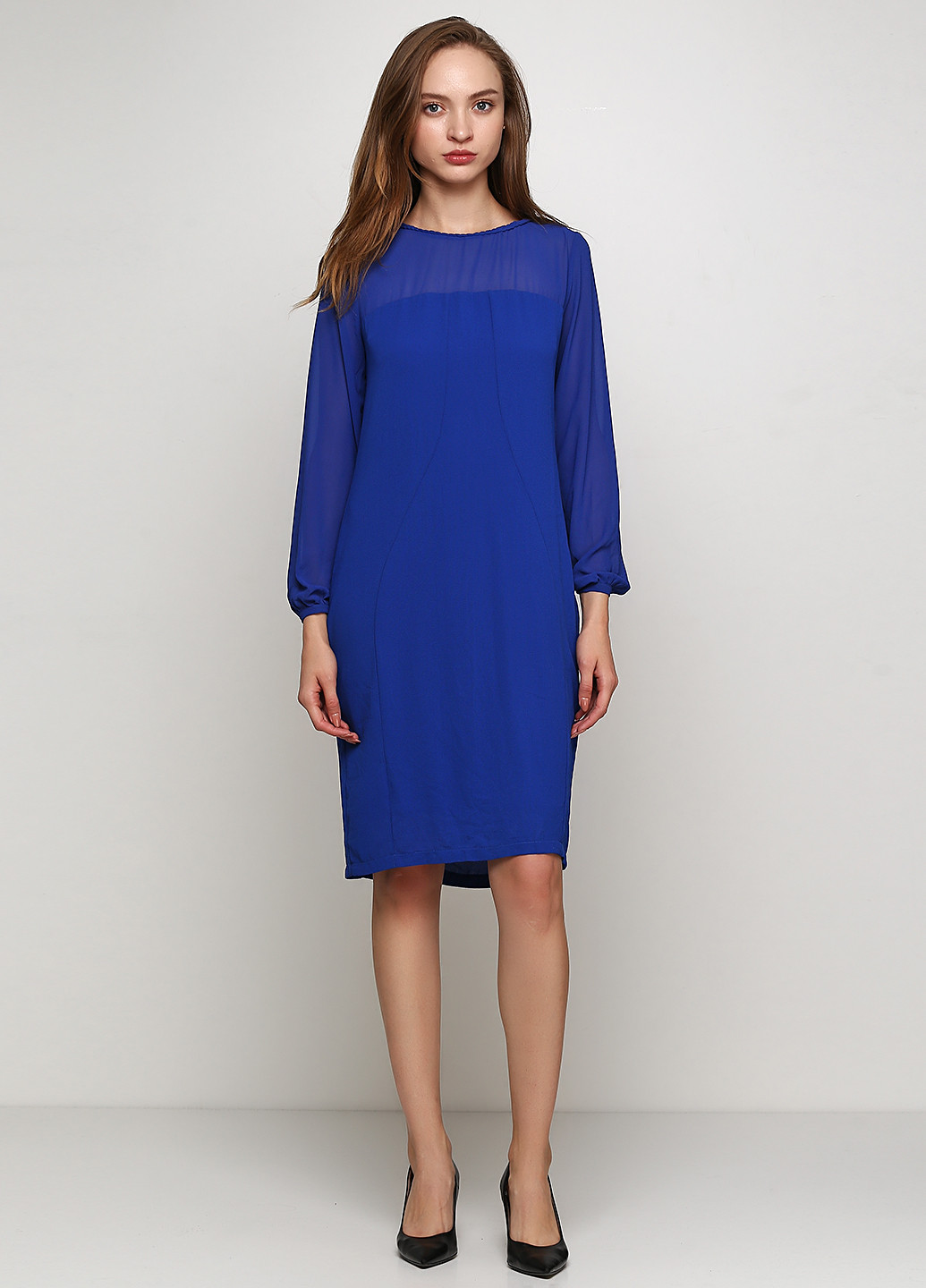 Синя кежуал сукня Lavand однотонна