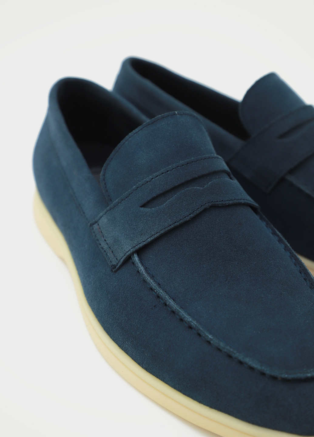 Синие кэжуал туфли Respect без шнурков