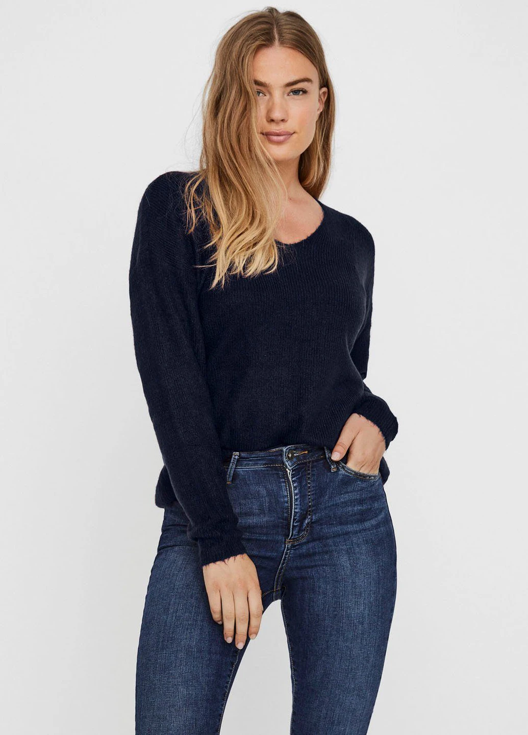 Синій демісезонний светр Vero Moda