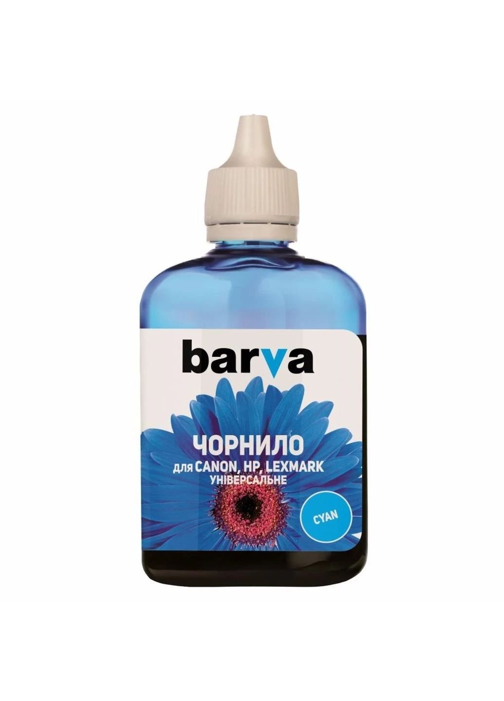 Чорнило CANON / HP / Lexmark Universal №4 CYAN 90г (CU4-472) Barva CANON/HP/Lexmark Universal №4 CYAN 90г (247485770)