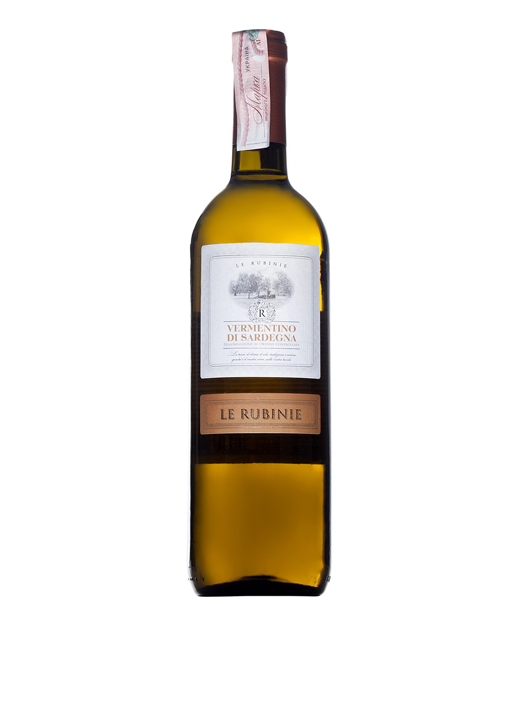 Вино Le Rubinie Vermentino Sardegna DOC, 0.75 л Verga (177048500)