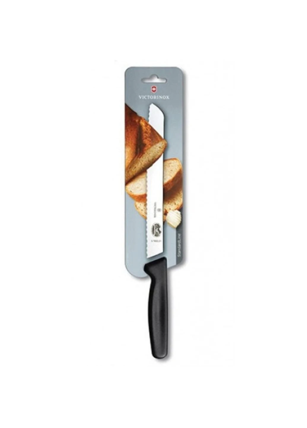 Кухонний ніж Standart для хліба 21 см, у блістері, чорний (5.1633.21B) Victorinox (254079179)