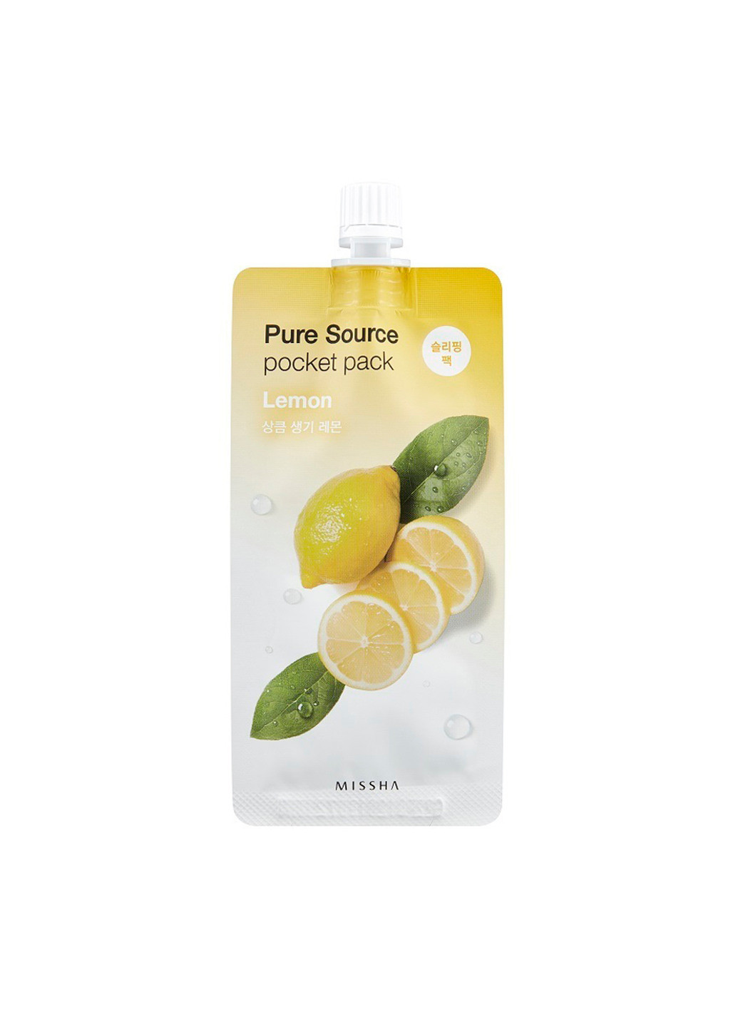 Нічна маска з екстрактом лимона Pure Source Pocket Pack Lemon, 10 мл MISSHA (202414049)
