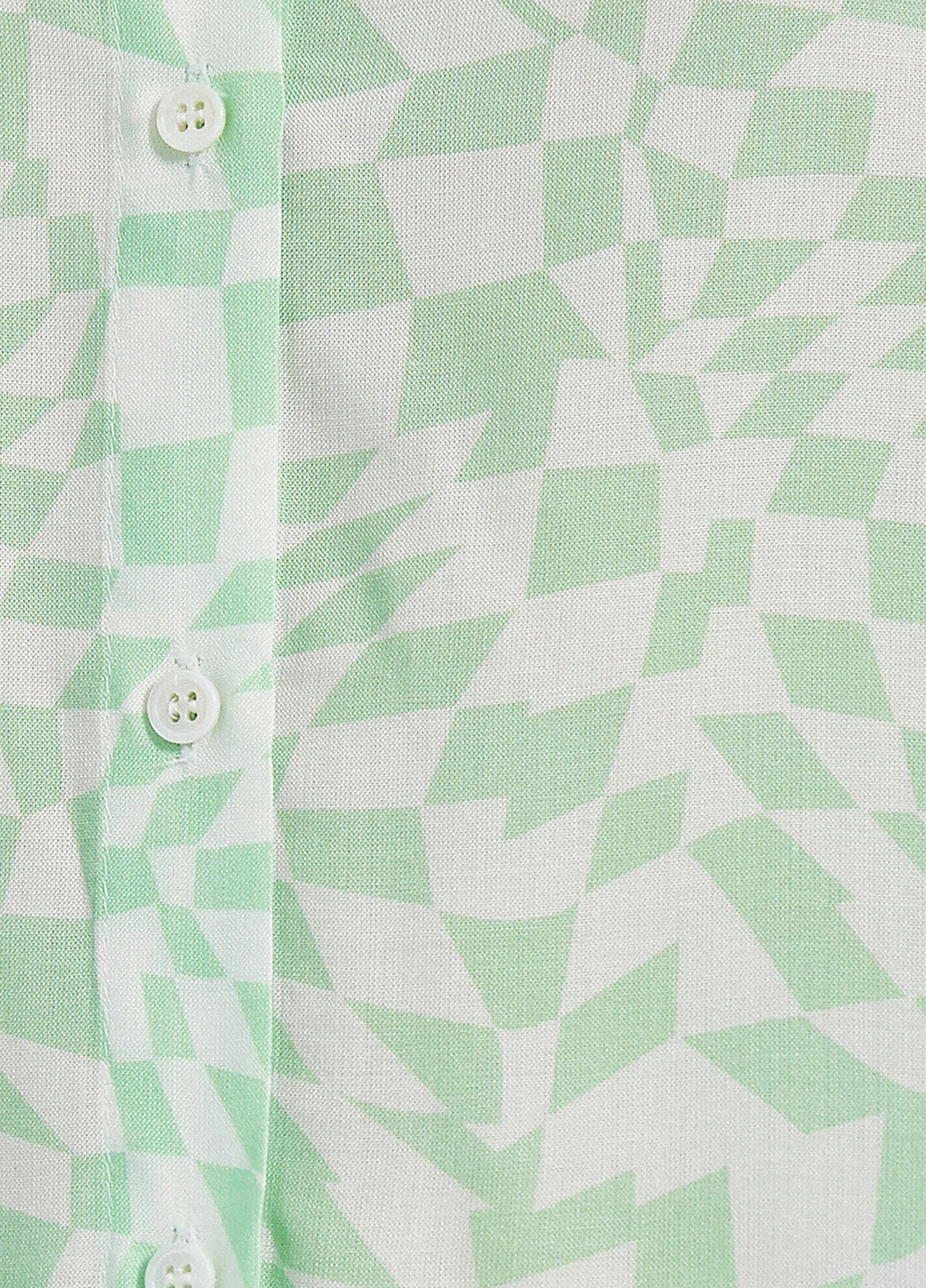 Зеленая кэжуал рубашка с абстрактным узором KOTON