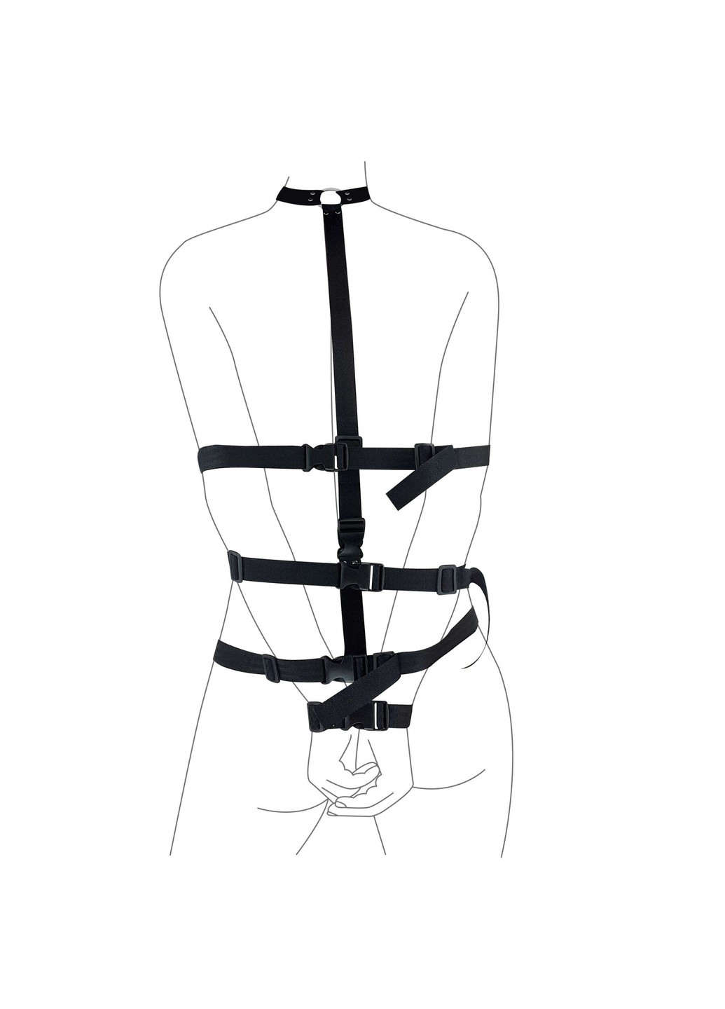 Набор для фиксации - BDSM Fixation Black Night Simple Art of Sex (255289750)