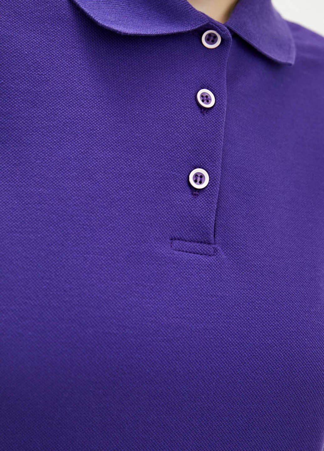 Фиолетовая женская футболка-поло Promin однотонная