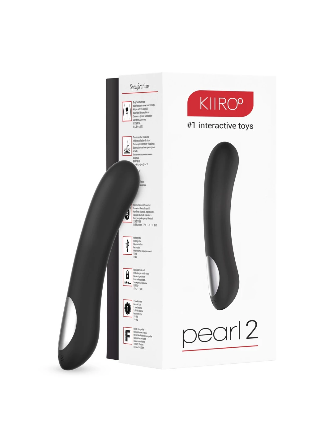 Интерактивный вибростимулятор точки G Pearl 2 Black Kiiroo (252146304)