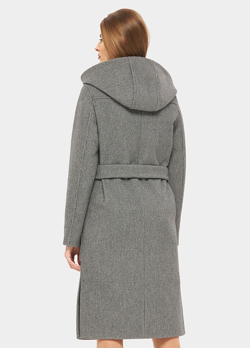 Сіре демісезонне Пальто однобортне DANNA