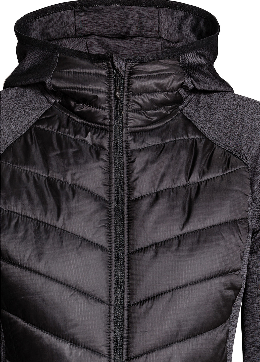 Черная демисезонная куртка H&M SPORT