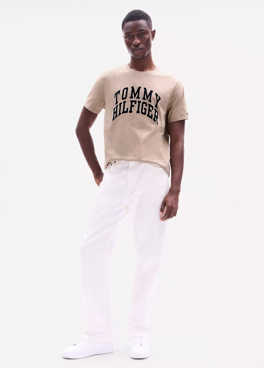 Бежева футболка Tommy Hilfiger