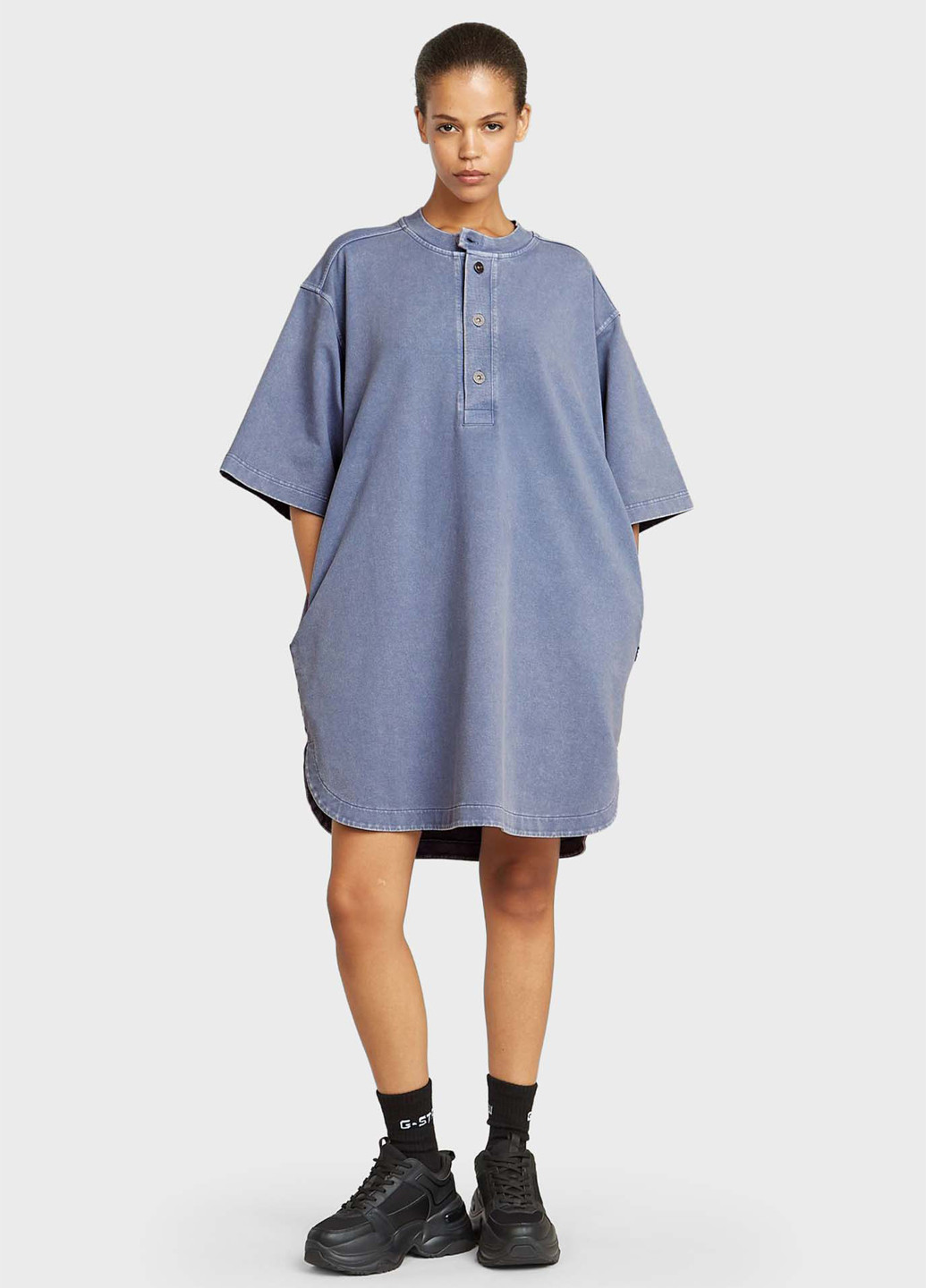 Блакитна кежуал сукня сукня-футболка G-Star Raw варенка