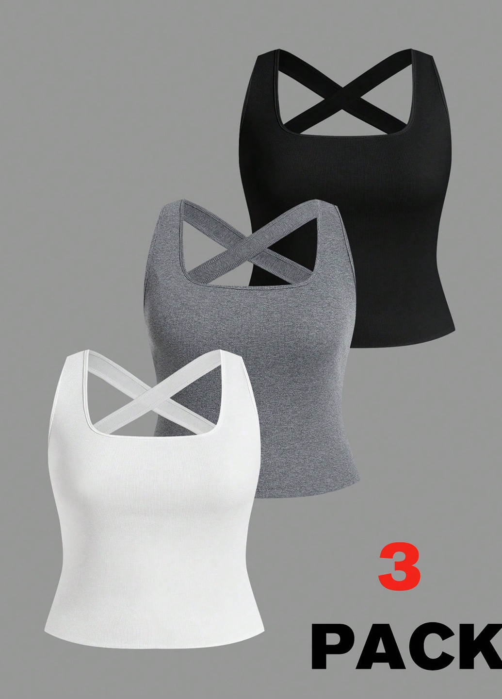 Майка (3 шт.) SHEIN — 365769523