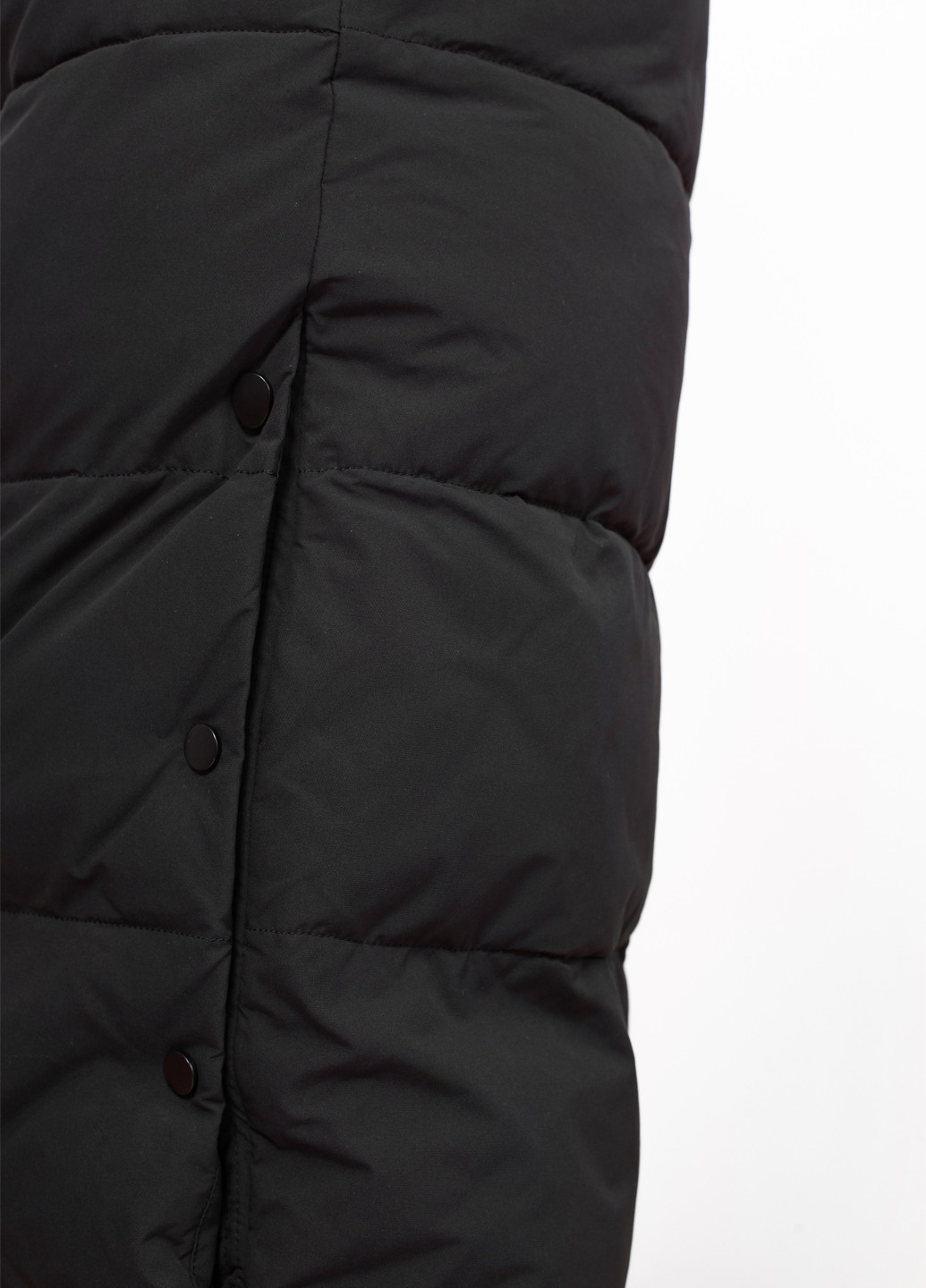 Черная зимняя куртка куртка-пальто Visdeer