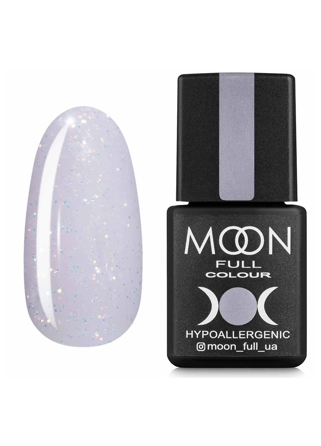 Гель-лак FULL Opal №510 ніжно-рожевий з різнобарвним шіммери Moon (212680307)