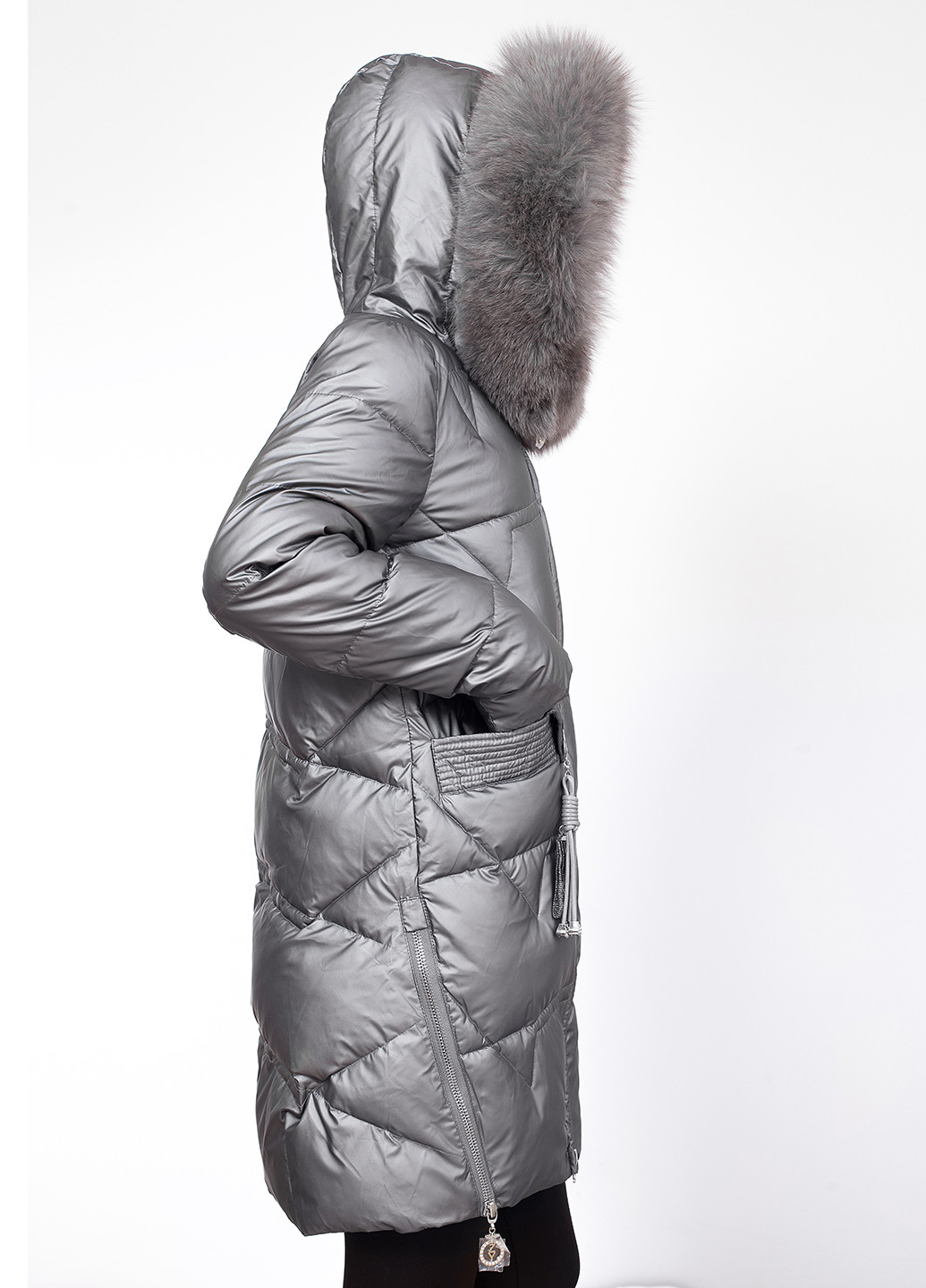 Графитовая зимняя куртка куртка-пальто ZLLY