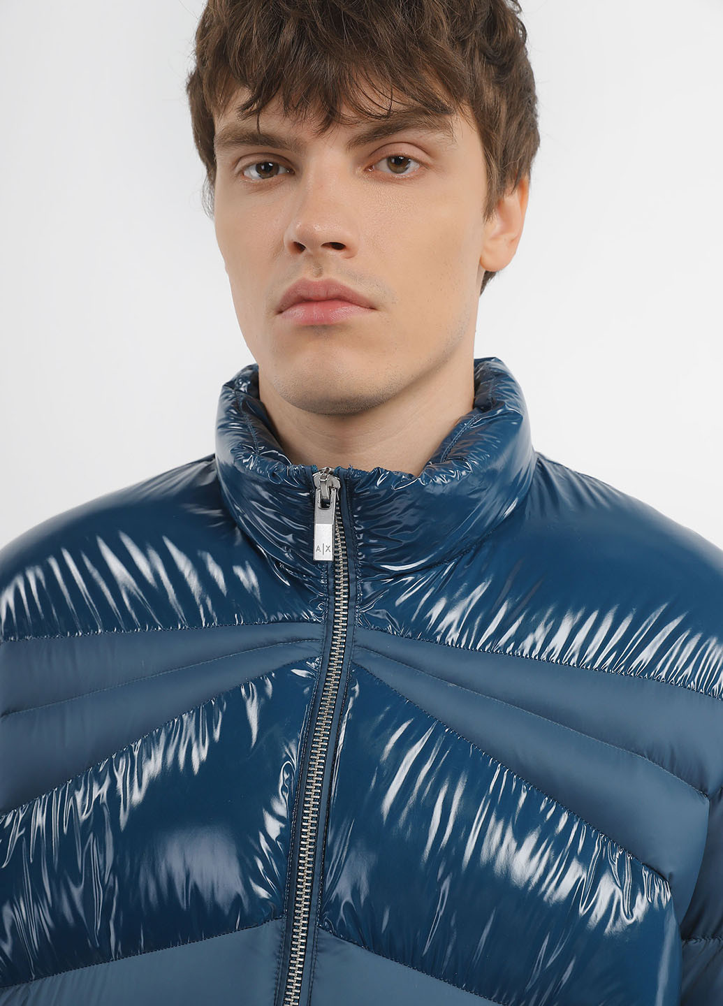 Синя зимня куртка Armani Exchange