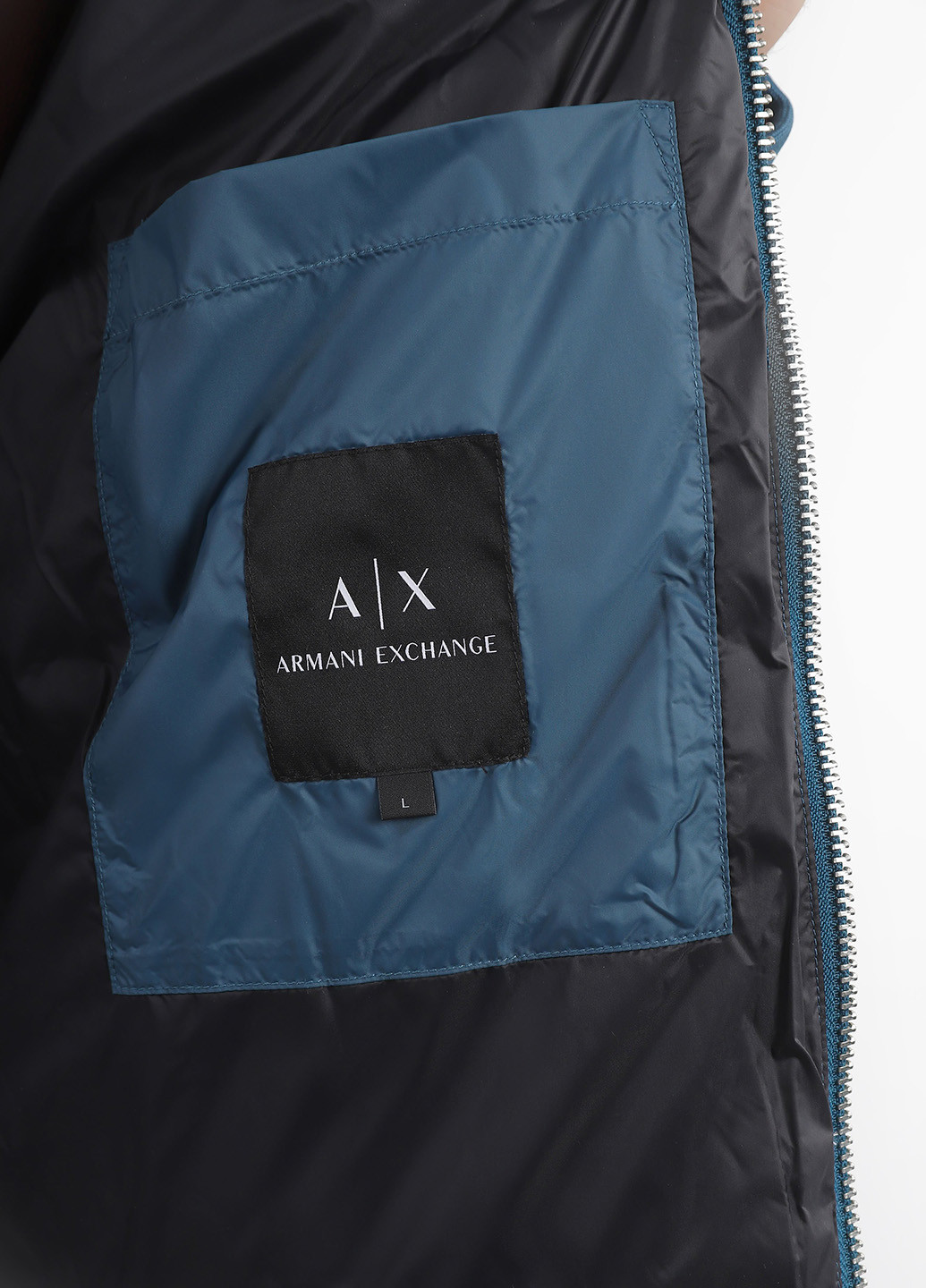 Синя зимня куртка Armani Exchange