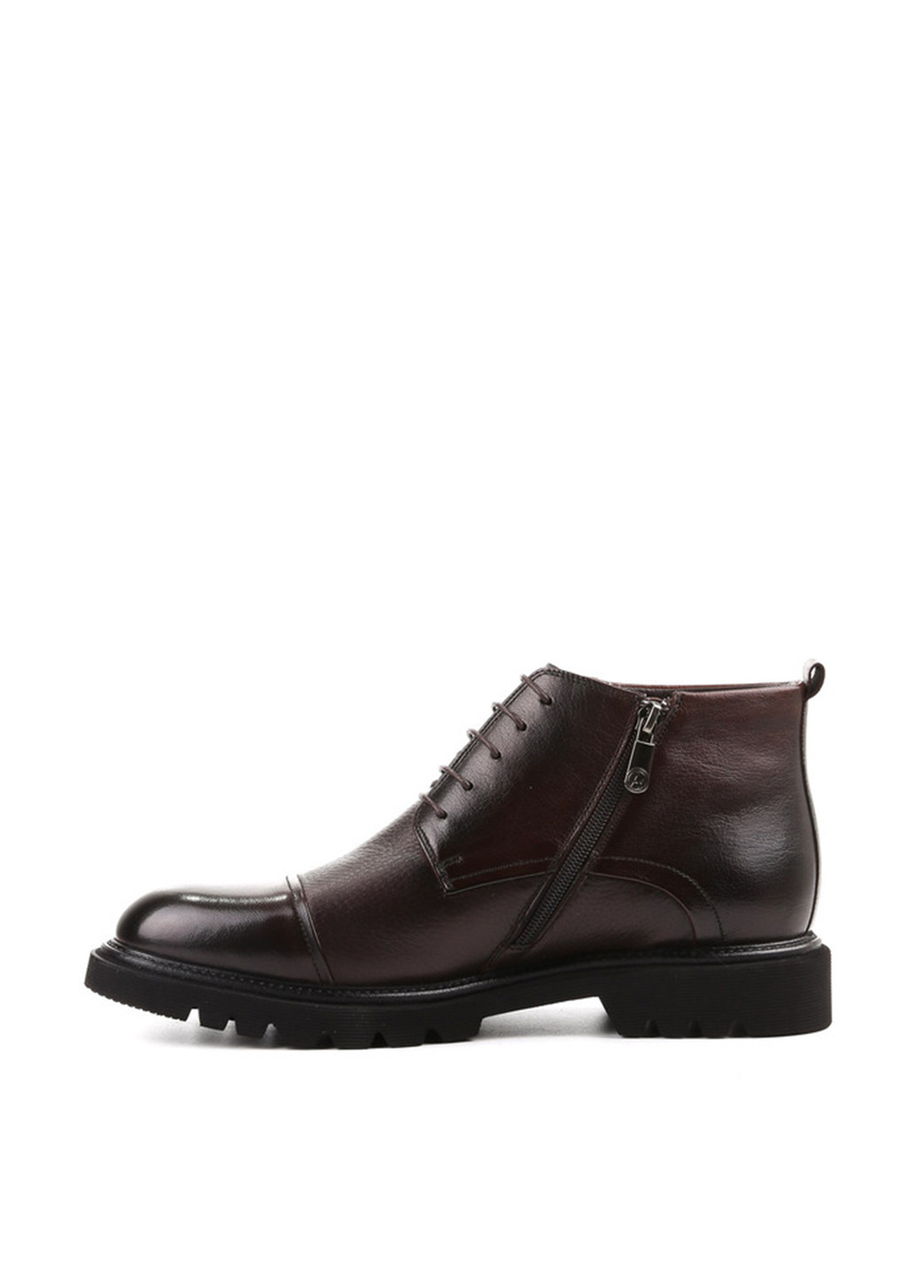 Темно-коричневые зимние ботинки броги Arzoni Bazalini