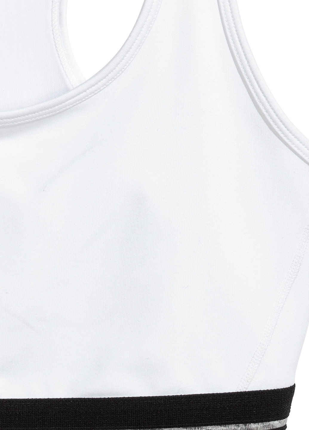 Топ H&M однотонні білі спортивні трикотаж