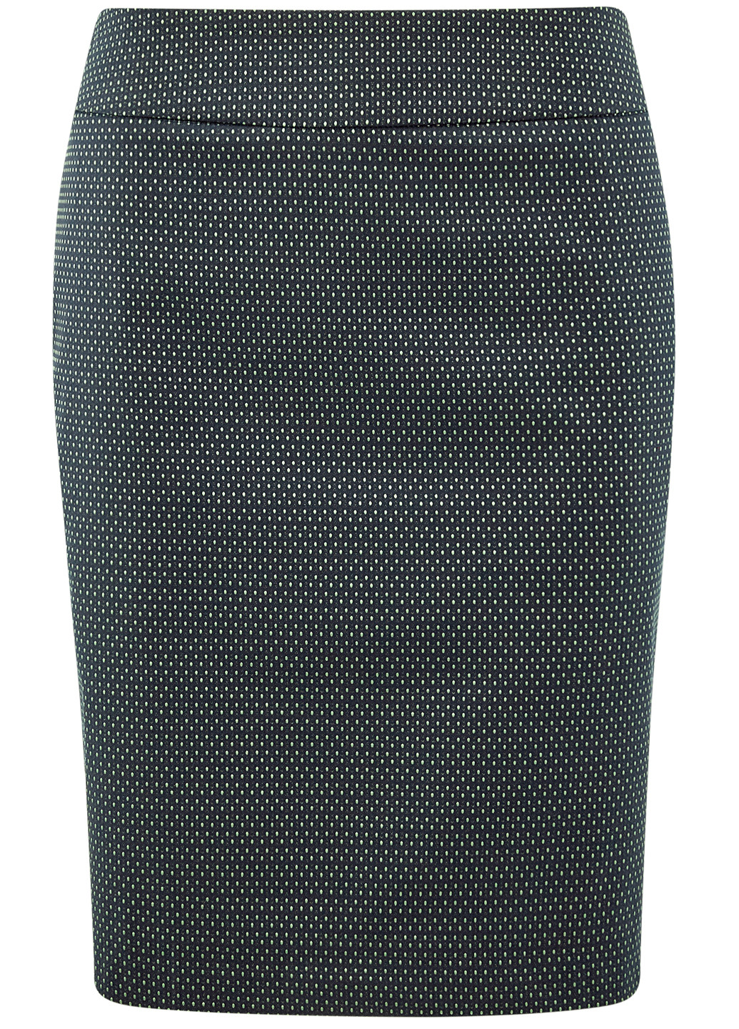 Темно-синяя кэжуал с геометрическим узором юбка Oodji мини