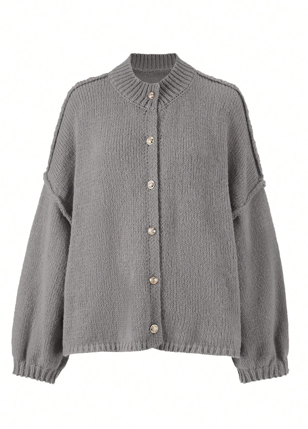 Серый демисезонный кардиган SHEIN