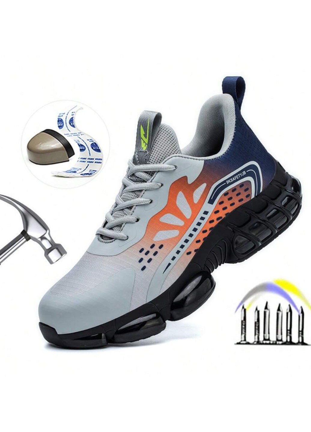 Серые всесезонные кроссовки SHEIN