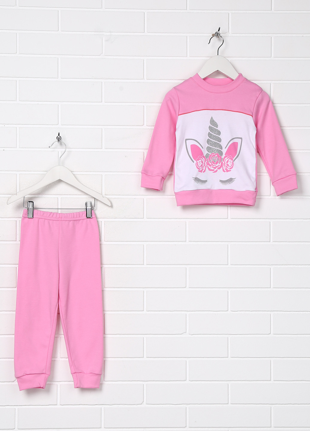 Рожева всесезон піжама (лонгслів, брюки) Baby Art