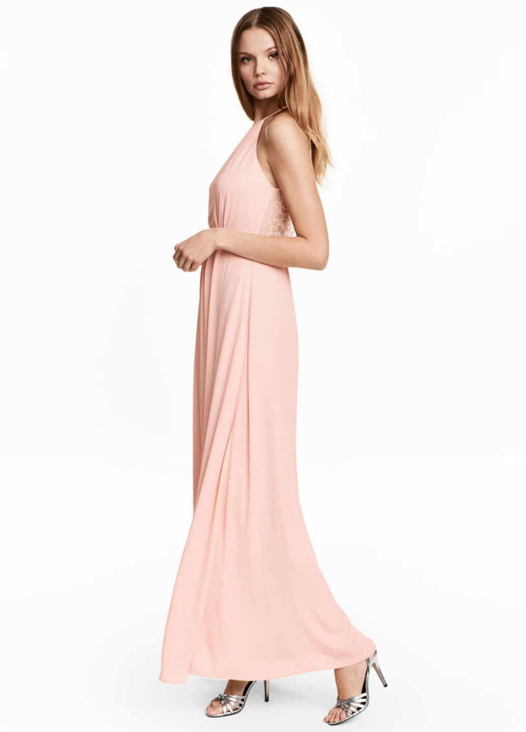 Пудрова кежуал плаття, сукня H&M