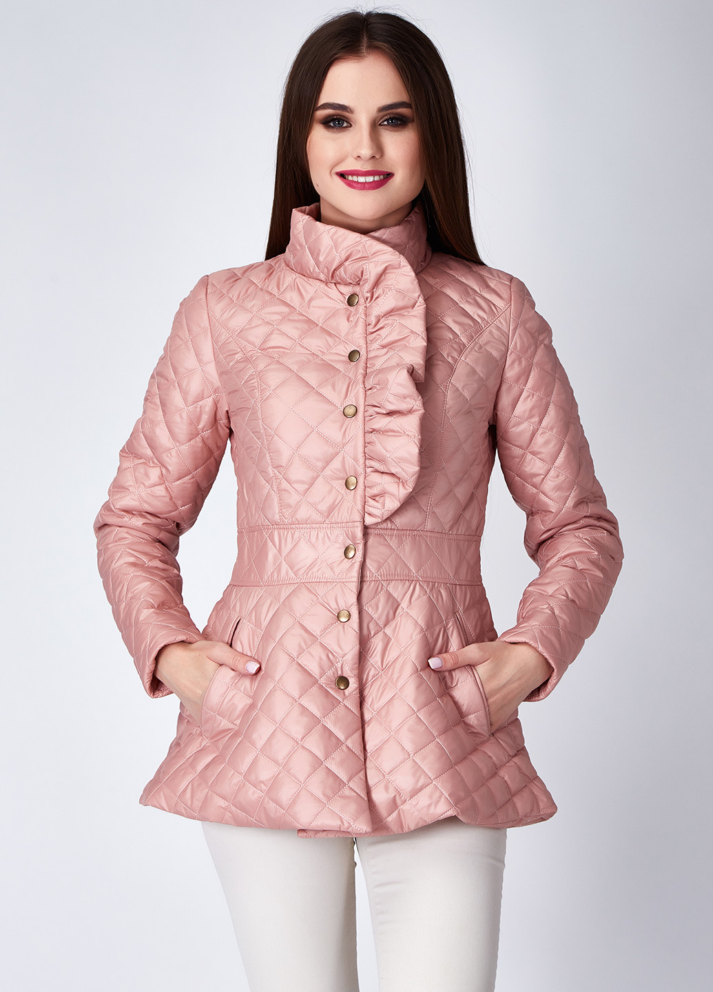 Розовая демисезонная куртка Gioia