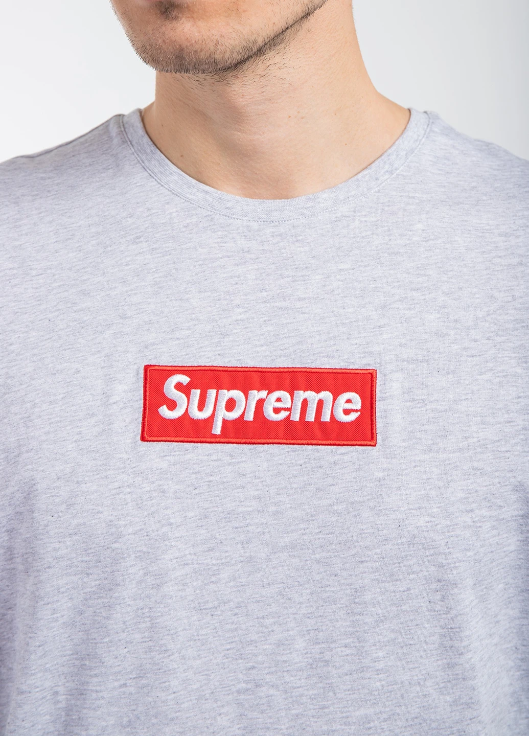 Сіра футболка Supreme Spain