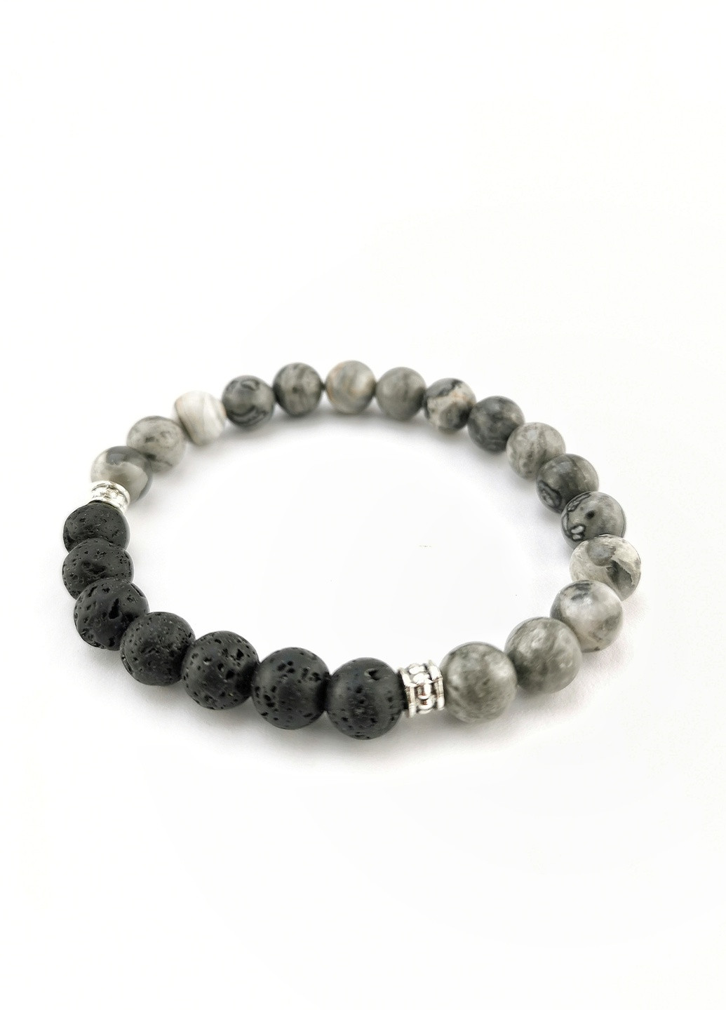 Браслет наиуральне каміння яшма та лава Luvete (238256021)