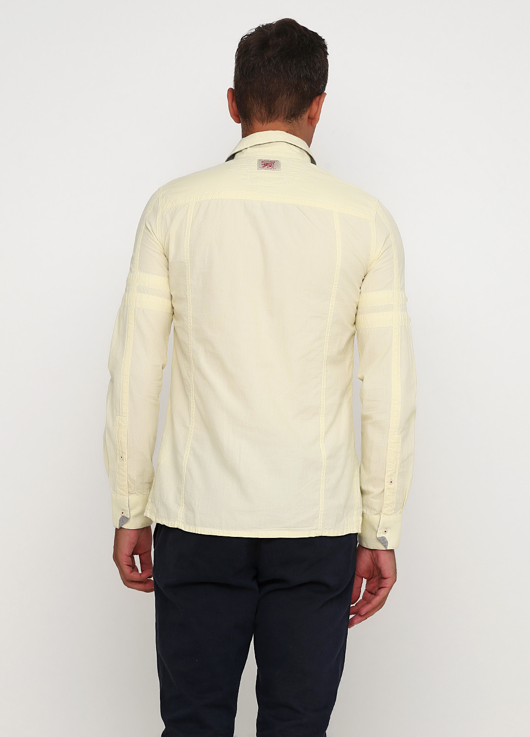 Желтая кэжуал рубашка однотонная Pepe Jeans