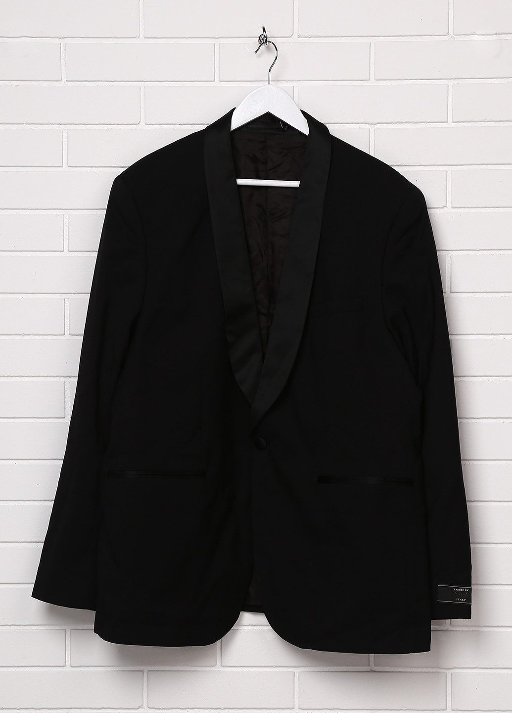 Пиджак H&M с длинным рукавом однотонный чёрный кэжуал