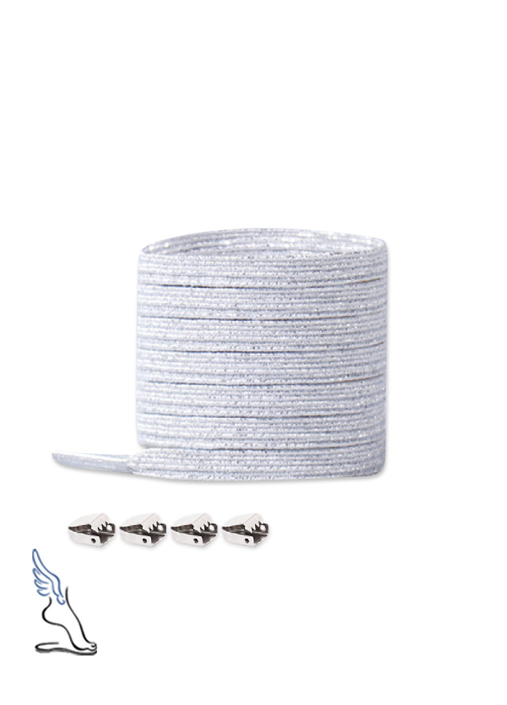 Цветные эластичные шнурки-резинки с фиксатором-зажимом, 105 см, цвет №105 No Brand (253654579)