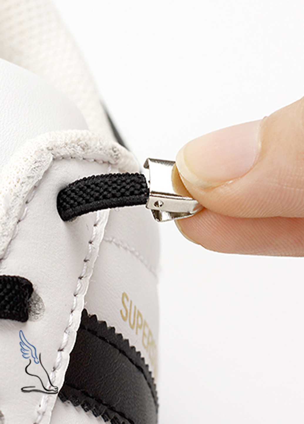 Кольорові еластичні шнурки-гумки з фіксатором-затискачем, 105 см, колір №105 No Brand (253654579)