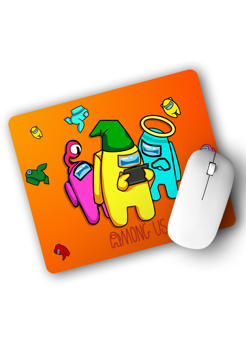 Килимок для мишки Амонг Ас (Among Us) (25108-2418) 22х18 см MobiPrint (222995332)