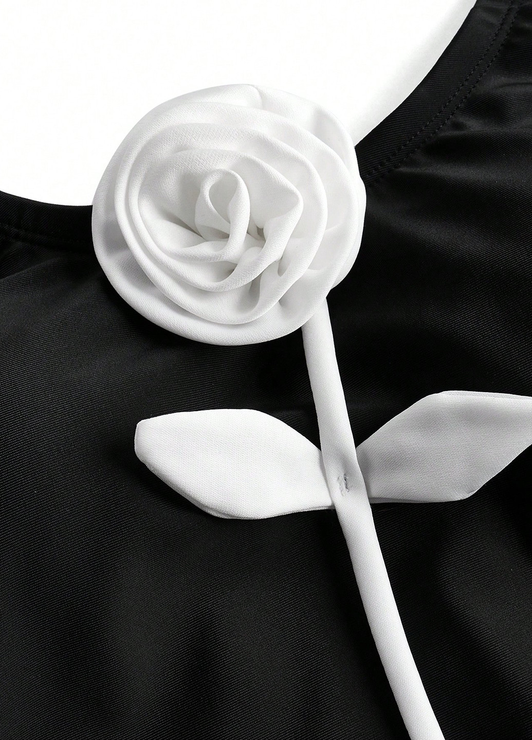 Черный летний комплект (купальник, юбка) SHEIN