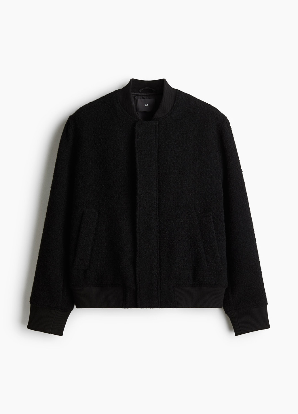 Черная демисезонная куртка H&M