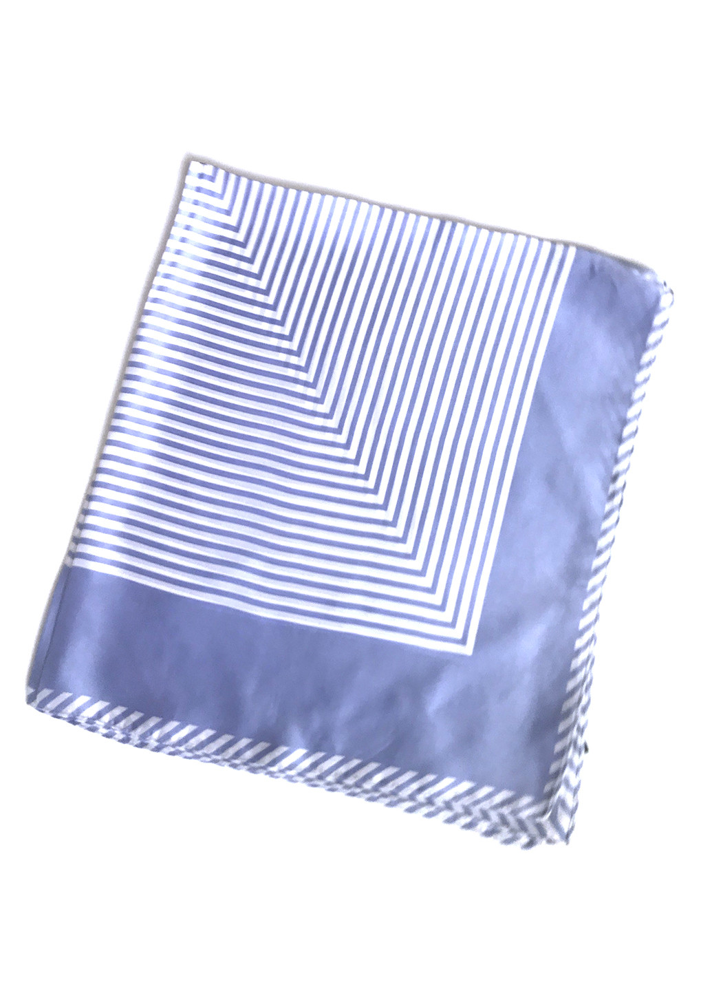 Стильный изящный платок,70*70см Mulberry полоска голубой пляжный атлас