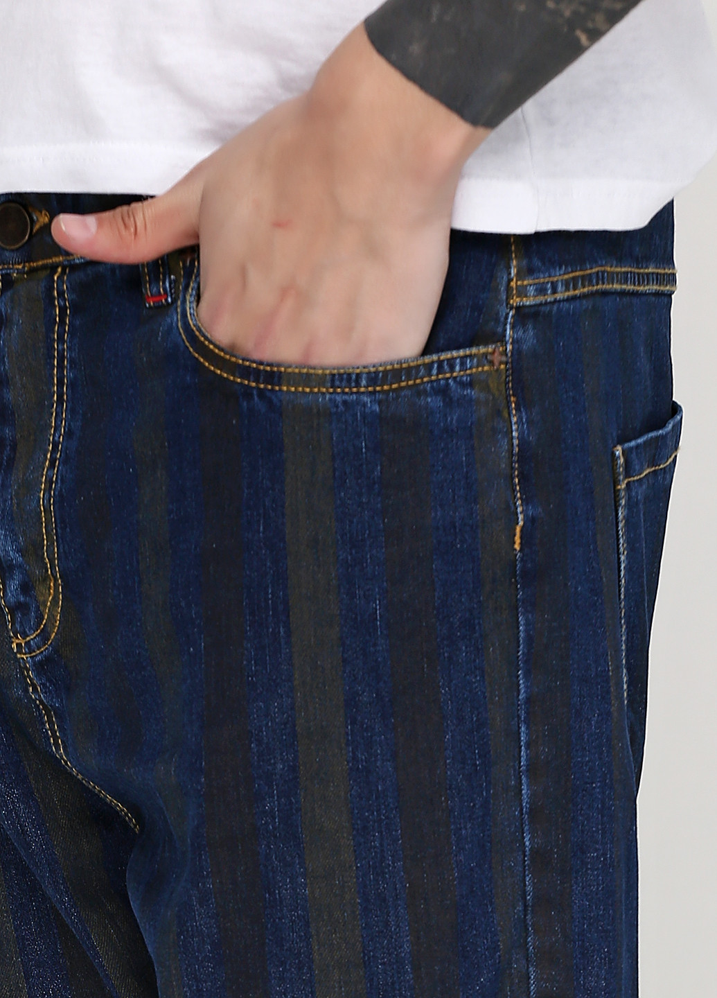 Синие демисезонные зауженные джинсы Eleven