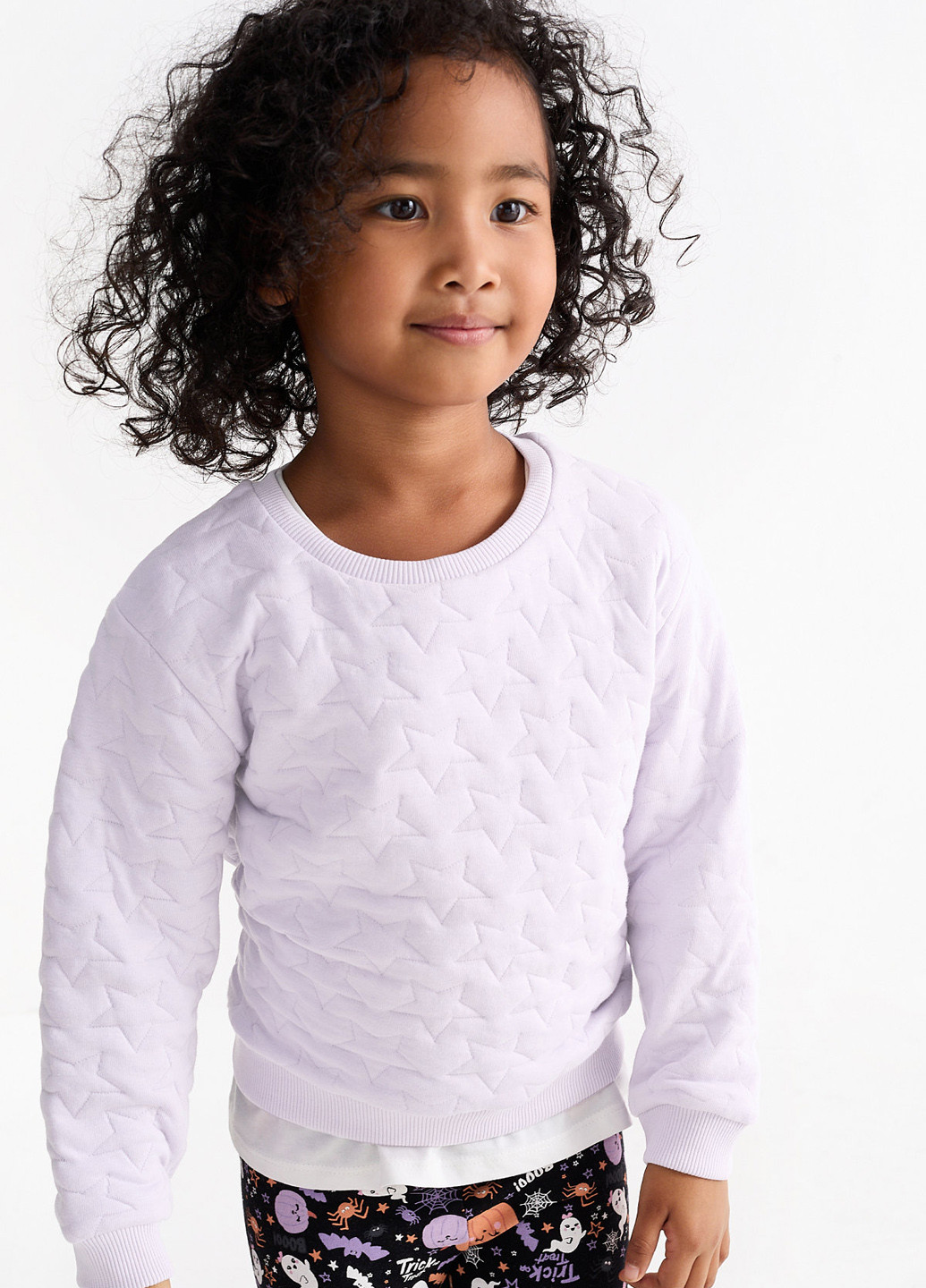 C&A свитшот однотонный сиреневый кэжуал хлопок