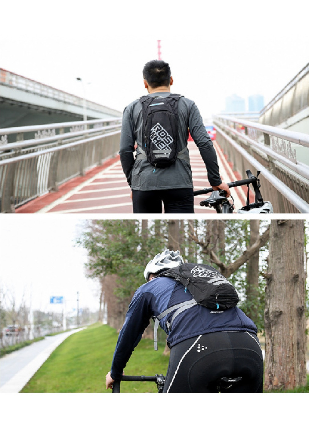 Рюкзак велосипедний туристичний похідний на 2,5 л (472904-Prob) Чорний Francesco Marconi (252342020)