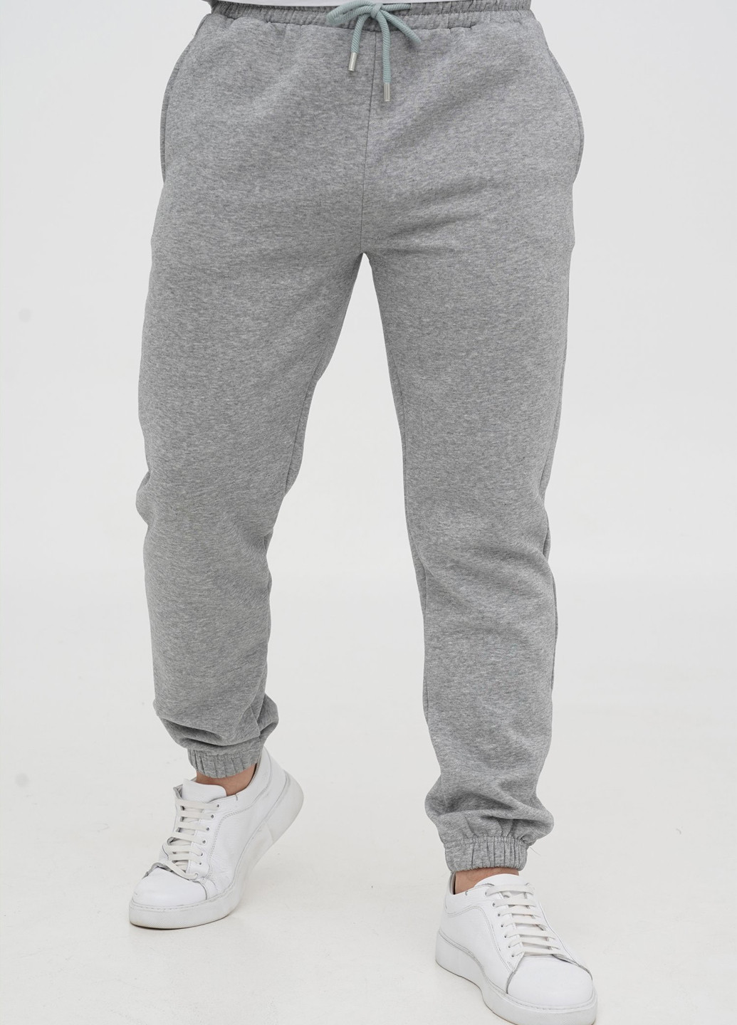 Светло-серые спортивные зимние джоггеры брюки Trend Collection