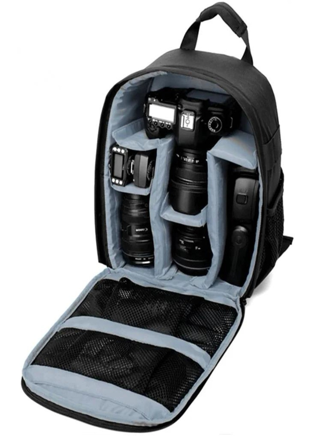 Водонепроникний фоторюкзак професійний рюкзак для дзеркального фотоапарата камери (88934217-В) сірий Francesco Marconi (230586639)