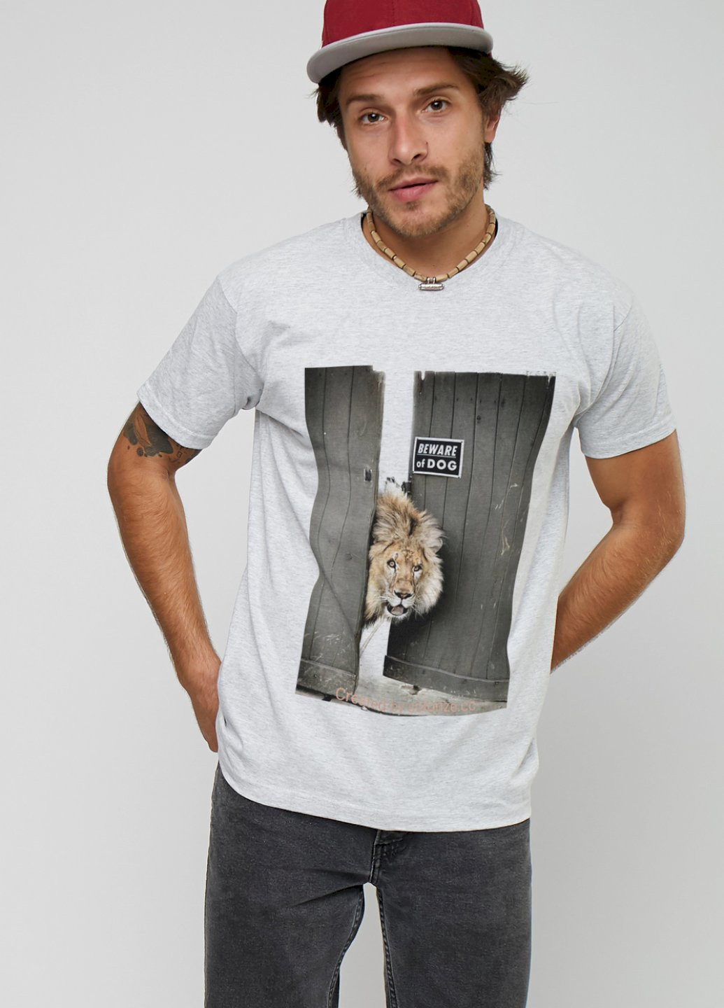 Сіра футболка чоловіча YAPPI